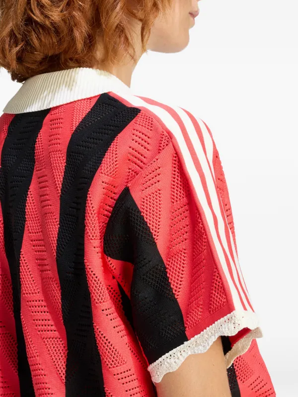 adidas ストライプ 赤 シャツ 海外 Adidas ストライプ Tシャツ | レッド | FARFETCH JP