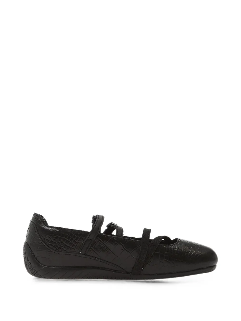 PUMA Speedcat croc-effect ballet flats - Nero