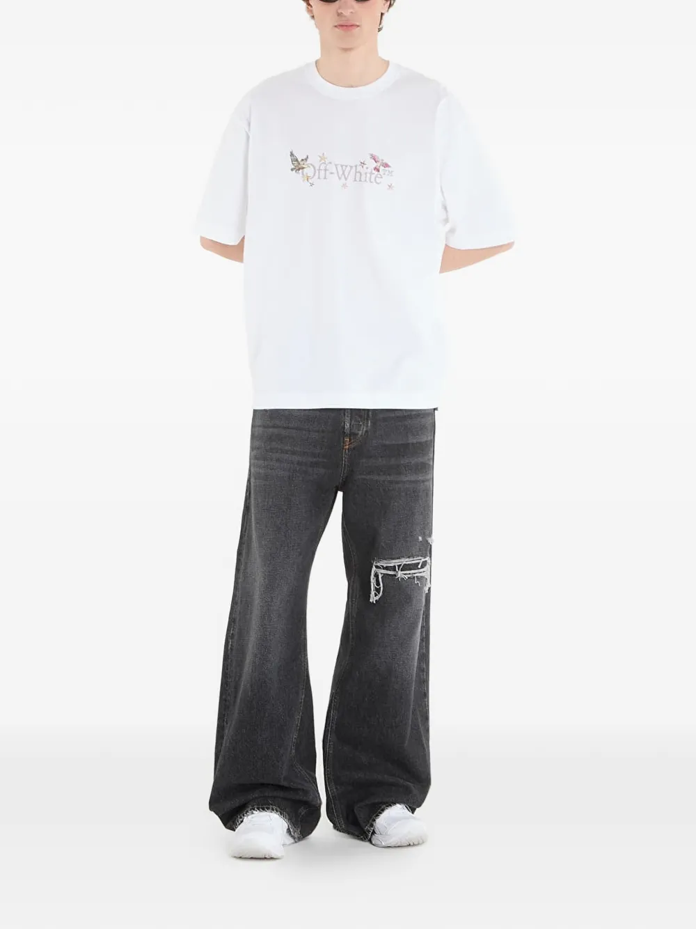 Off-White Dream Arrow Skate T-shirt Wit