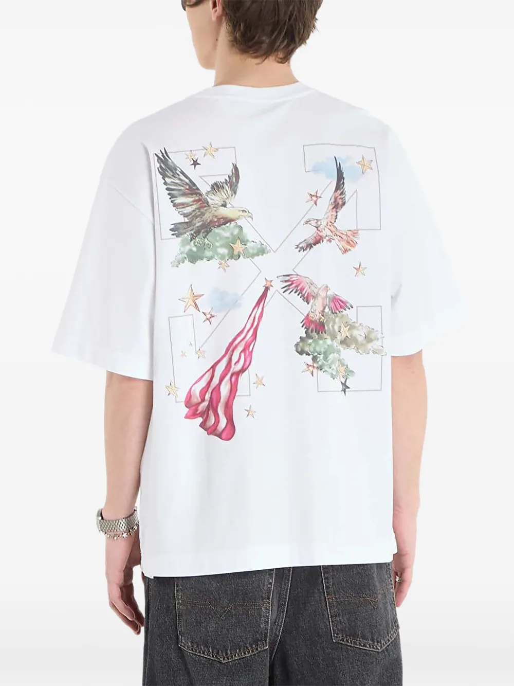 Off-White Dream Arrow Skate T-shirt Wit