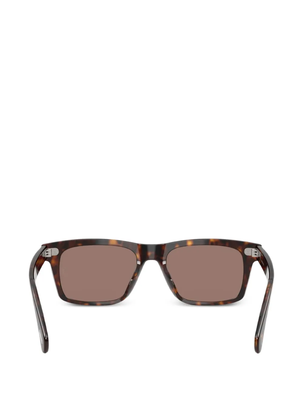 Oliver Peoples R-16 zonnebril met vierkant montuur Bruin