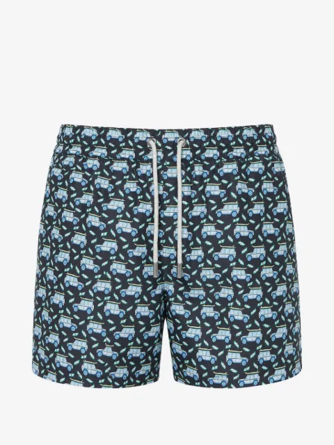 MC2 Saint Barth Lighting car-print swim shorts
