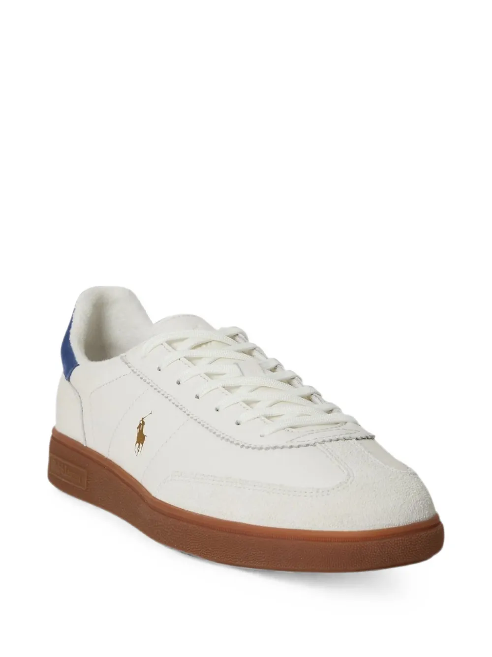 Polo Ralph Lauren Bedford logo-embroidered leather sneakers Wit