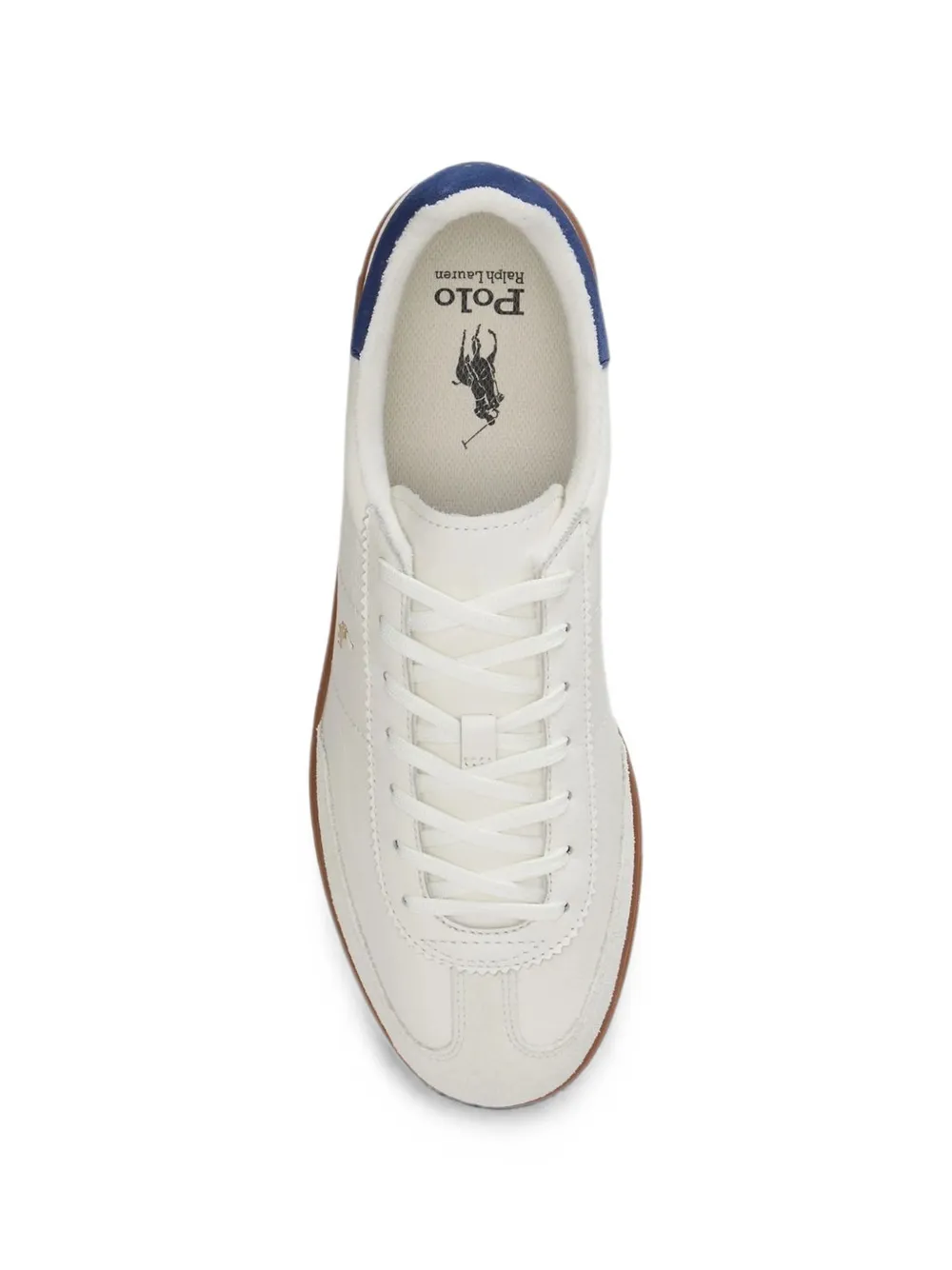 Polo Ralph Lauren Bedford logo-embroidered leather sneakers Wit
