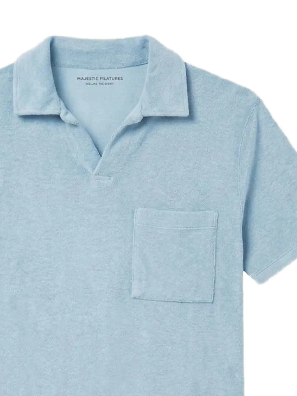 Majestic Filatures Poloshirt met borstzak Blauw