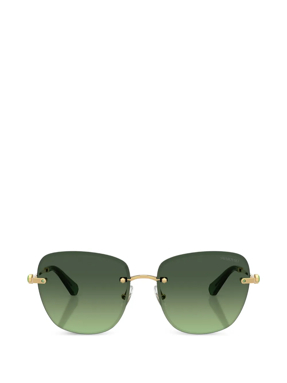 Swarovski Eyewear square-frame rimless sunglasses - Gold