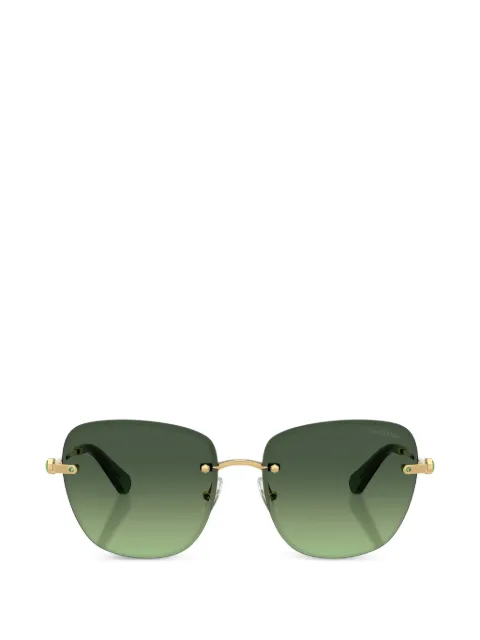 Swarovski Eyewear солнцезащитные очки в безободковой оправе