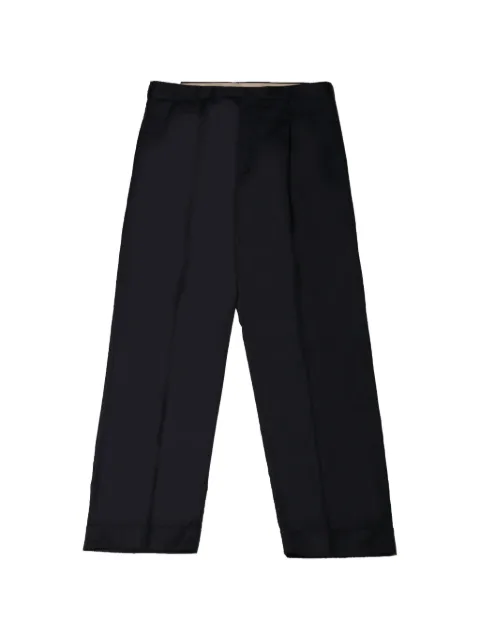 PT Torino pleated-detailing turn-up-hem trousers