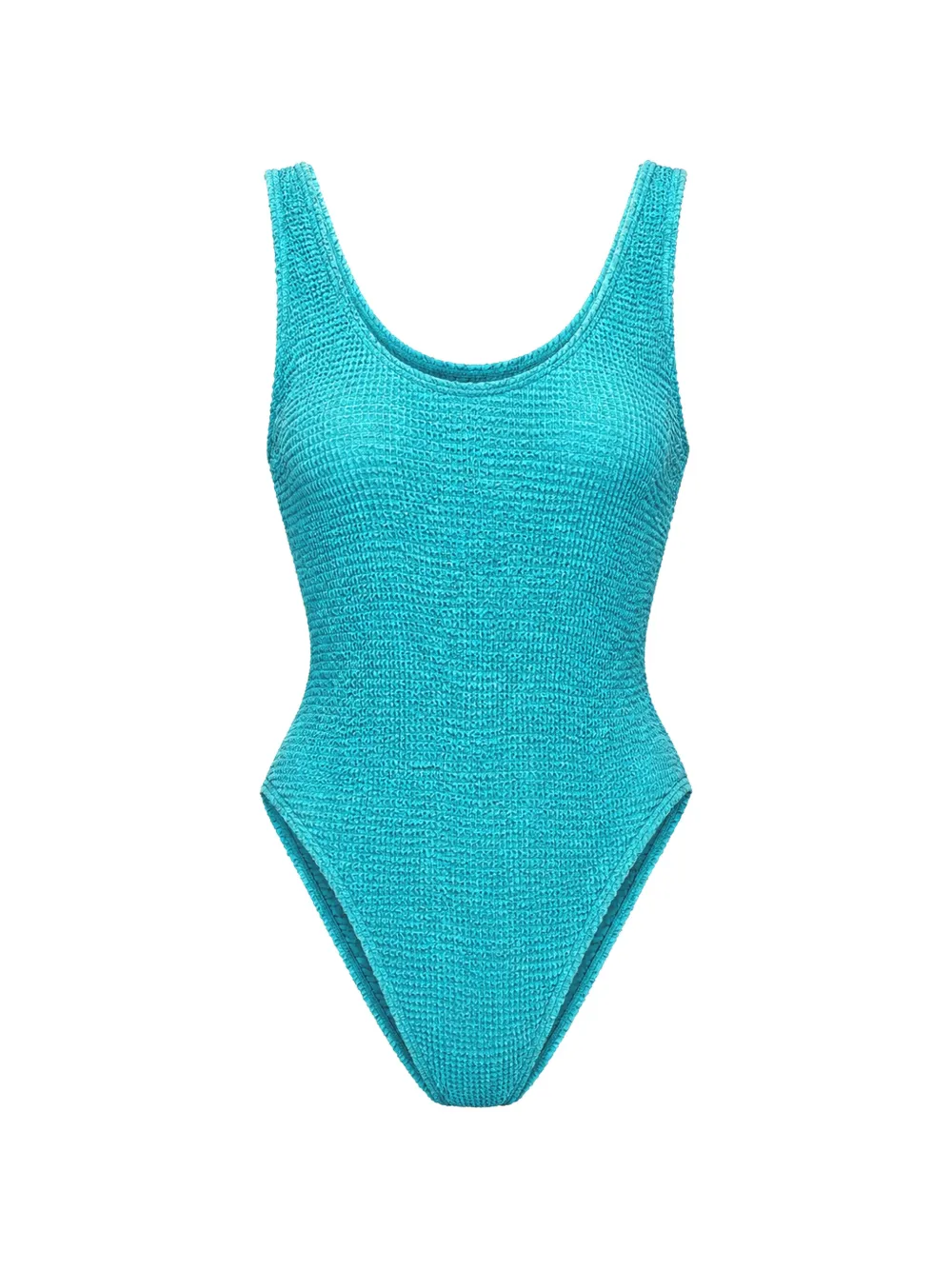 BOUND Mara crinkle-effect swimsuit - Blu
