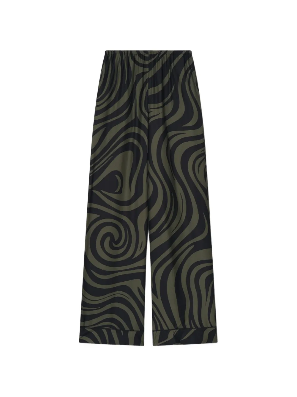 Nanushka Arveen swirl-print elasticated-waist trousers - Nero