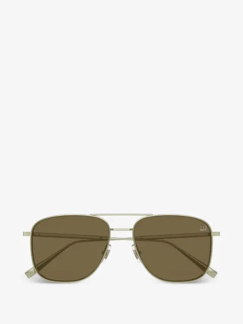 Dunhill pilot-frame double-bridge sunglasses