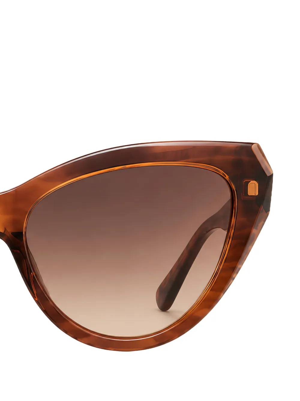 Furla Zonnebril met cat-eye montuur Bruin