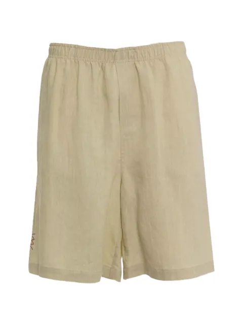 AMARANTO  embroidered-logo straight-leg shorts