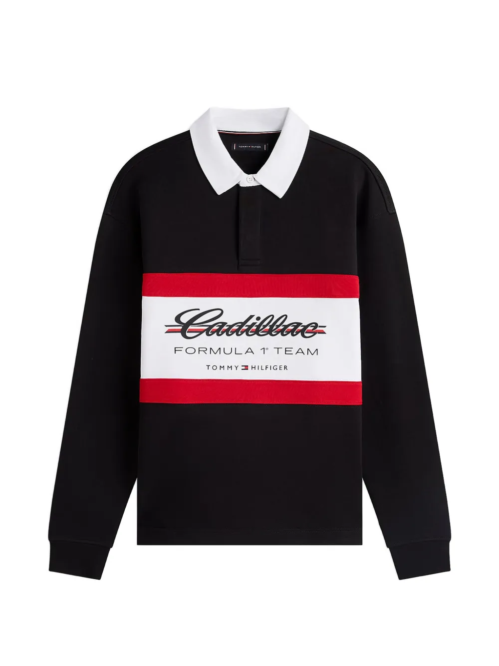 Tommy Hilfiger x Cadillac Formula 1 team-logo polo shirt - Nero