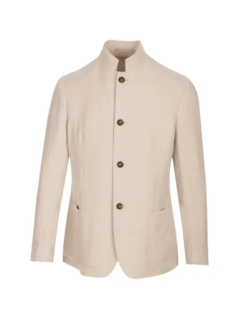 Eleventy blazer con cuello mao