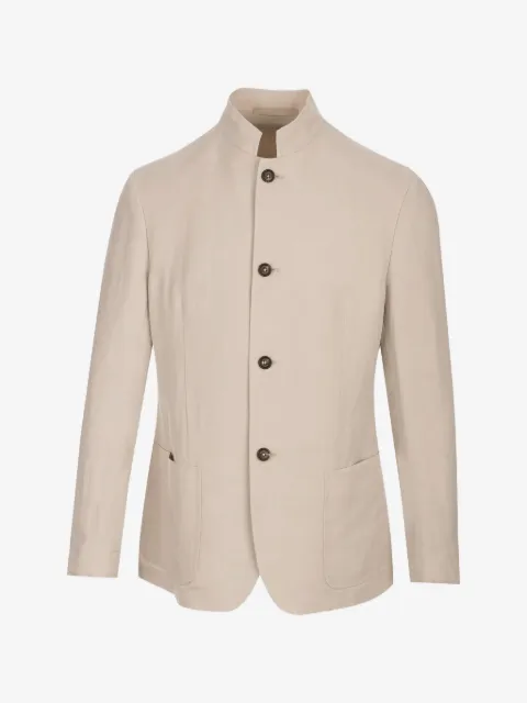 Eleventy blazer boutonné à col mao