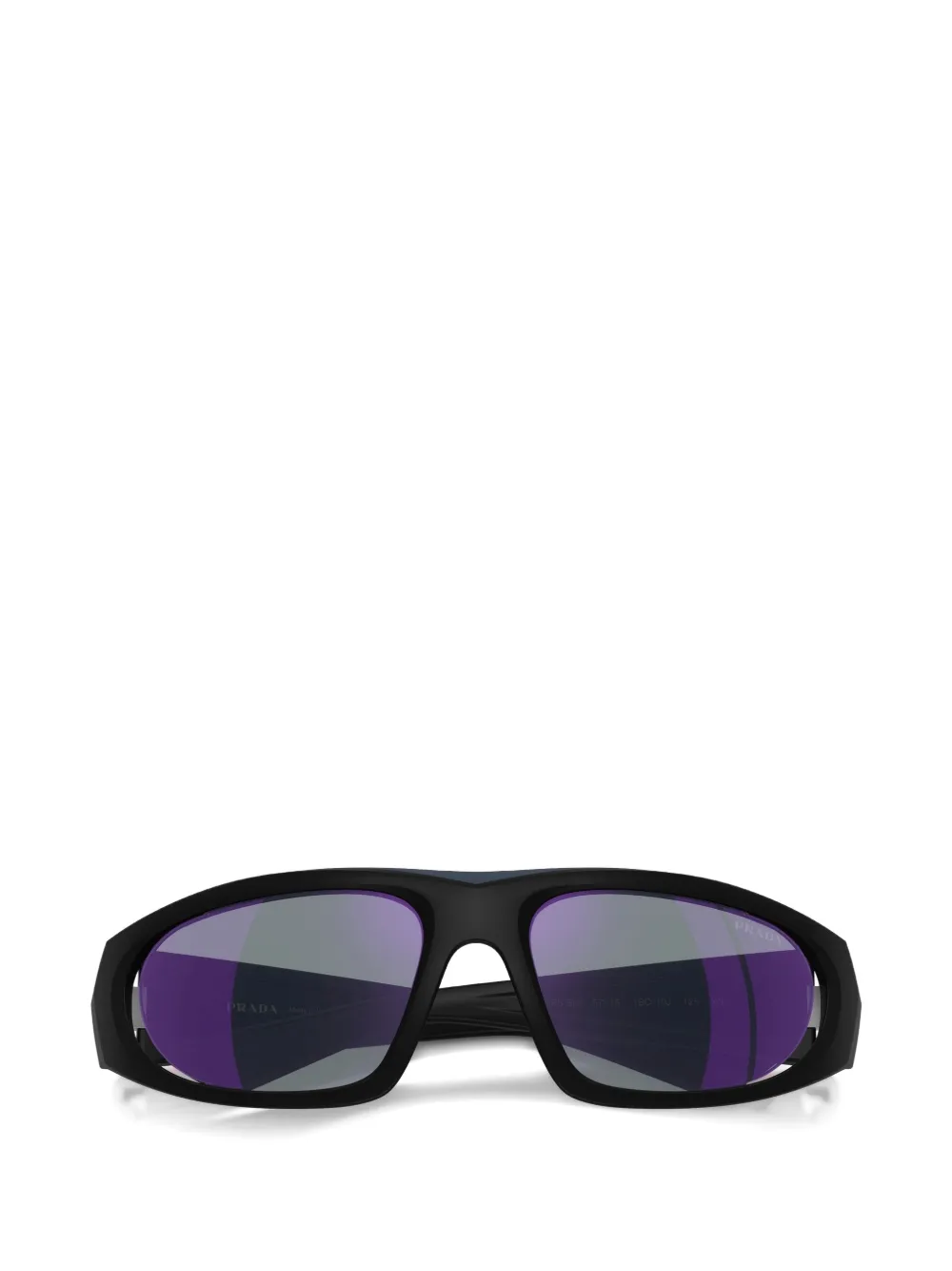Prada Eyewear Linea Rossa zonnebril met geometrisch montuur Zwart