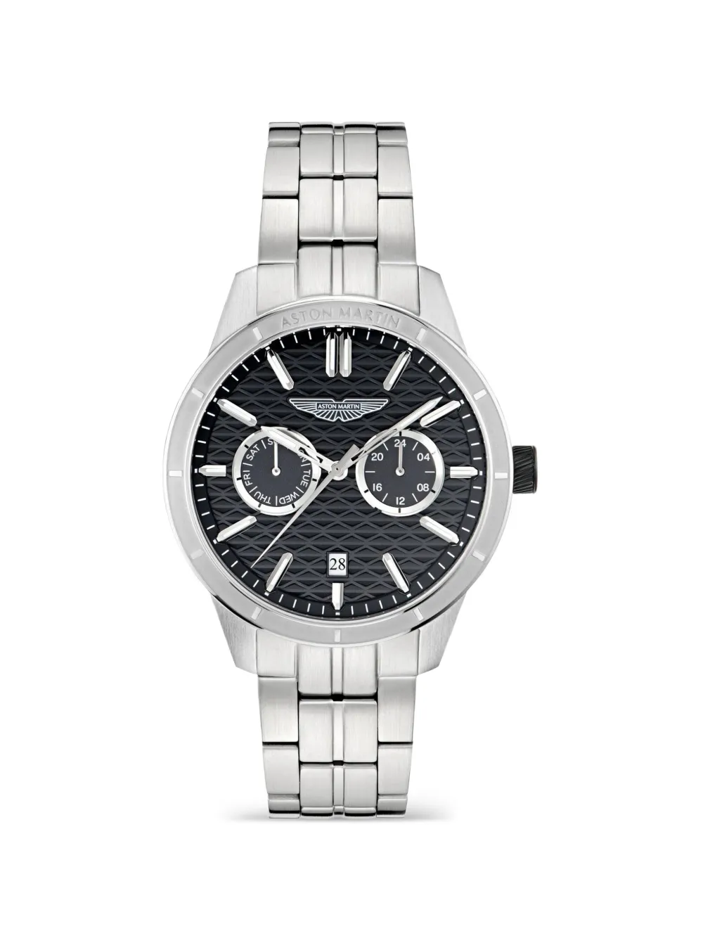 Aston Martin Watches guilloché-dial 42mm watch - Nero