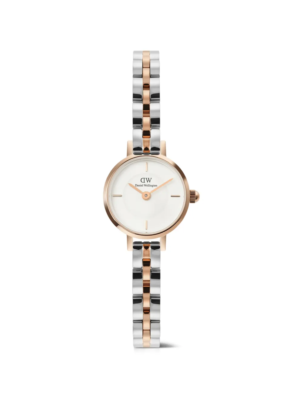 Daniel Wellington Petite Mini Arch three-link two-tone 19mm watch - Bianco