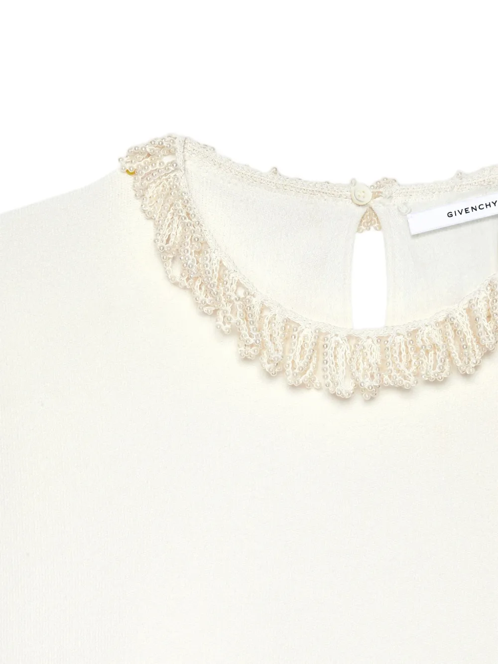 Givenchy T-shirt met parels Beige