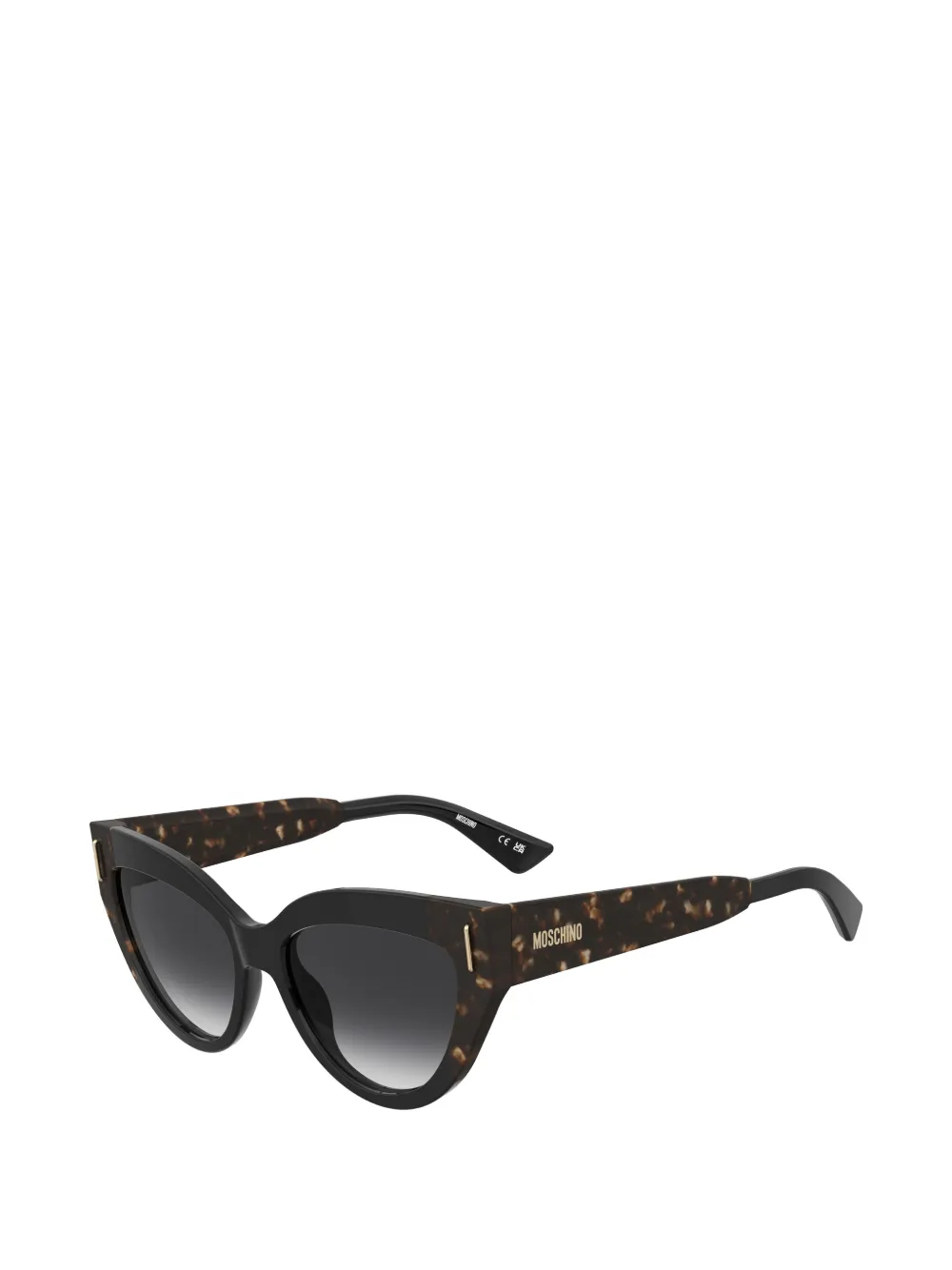Moschino Eyewear Zonnebril met schildpadschild-design Zwart