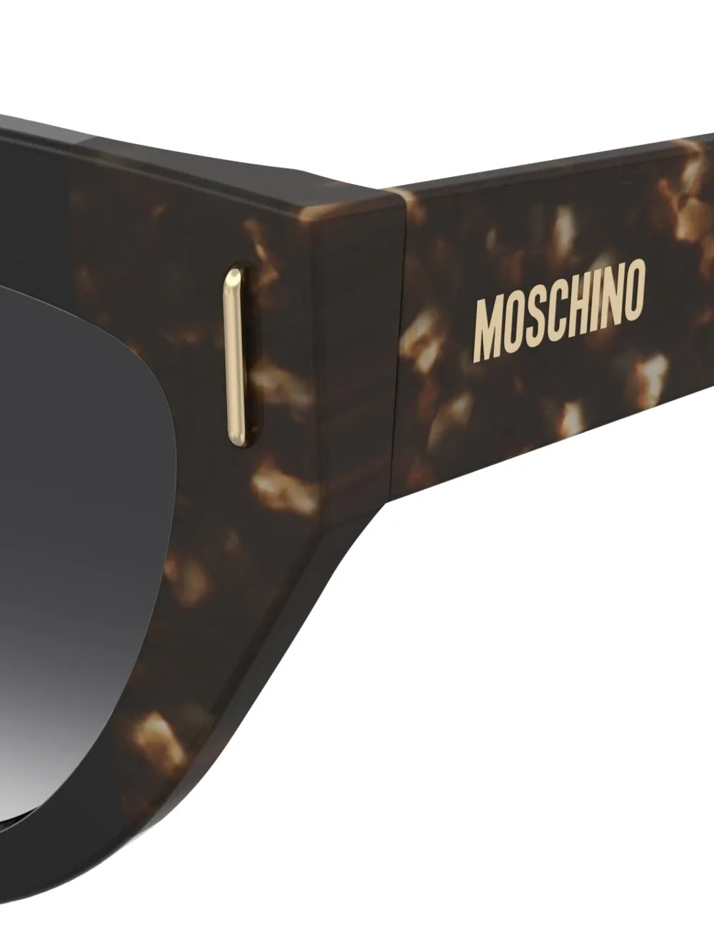 Moschino Eyewear Zonnebril met schildpadschild-design Zwart