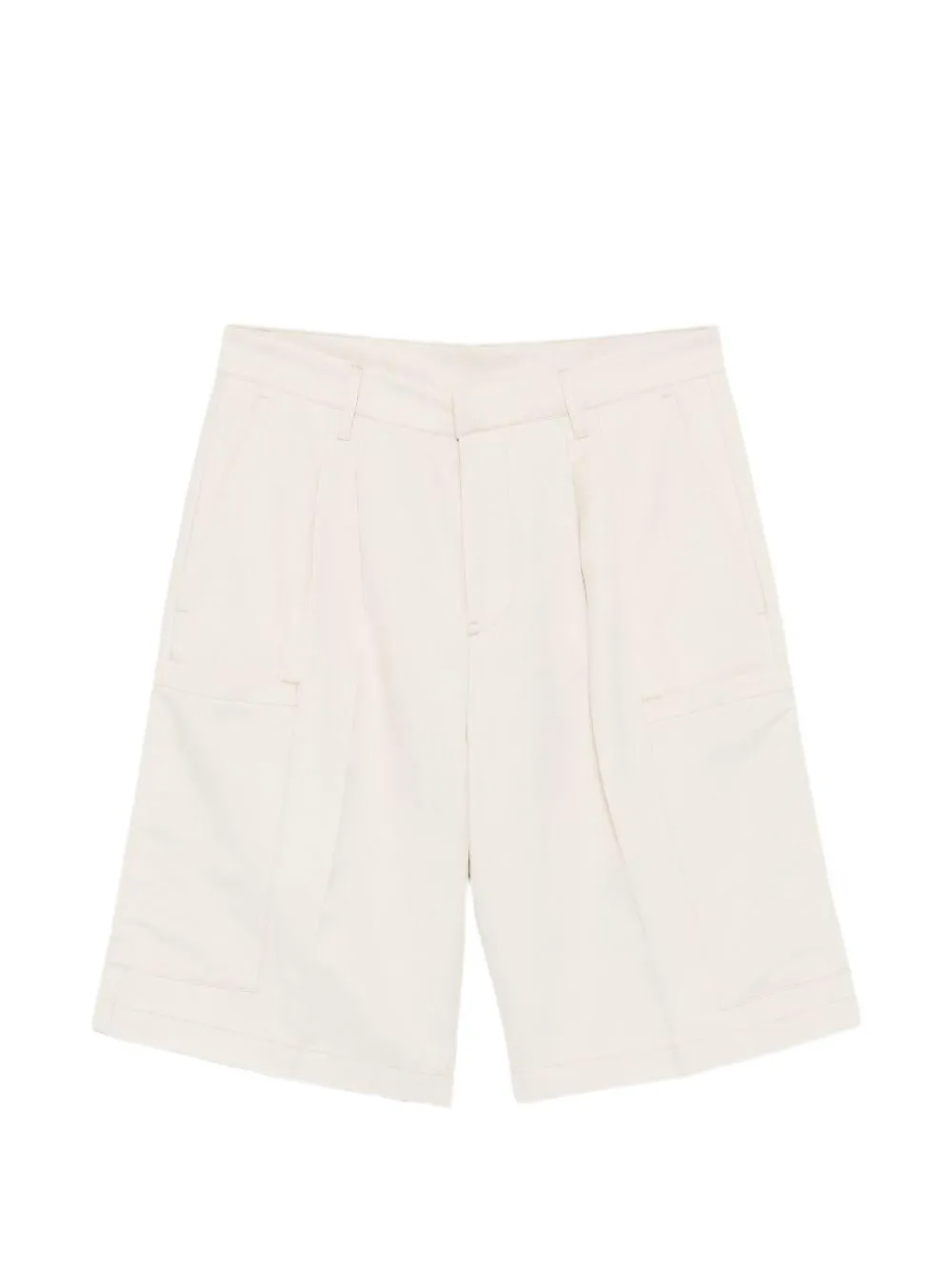 Costumein pleated cargo shorts - Bianco