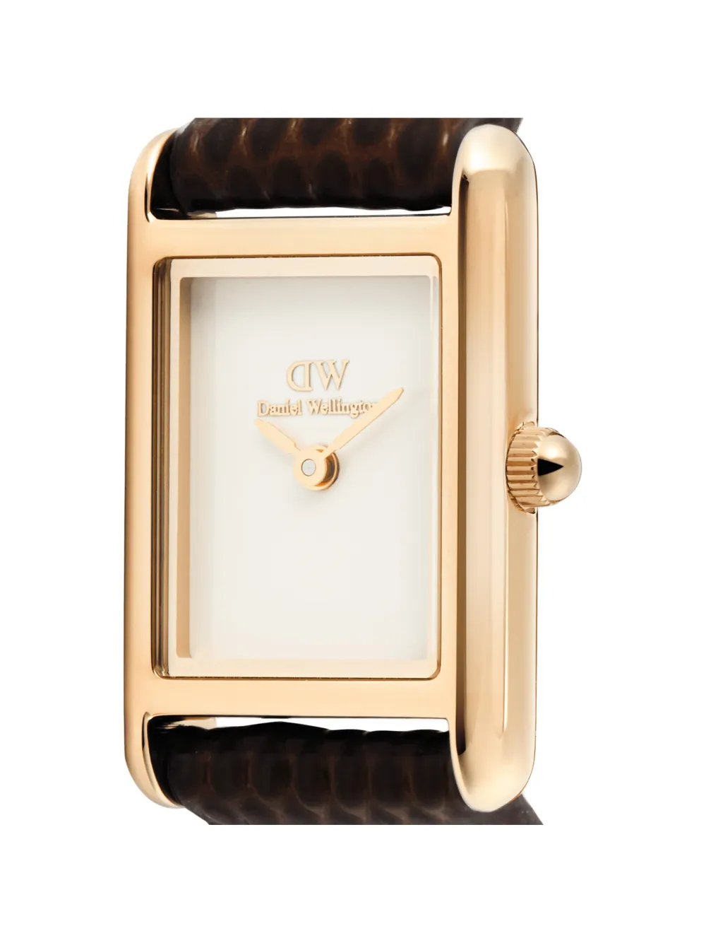Daniel Wellington Bound Mini lizard-effect 25mm watch - Weiß