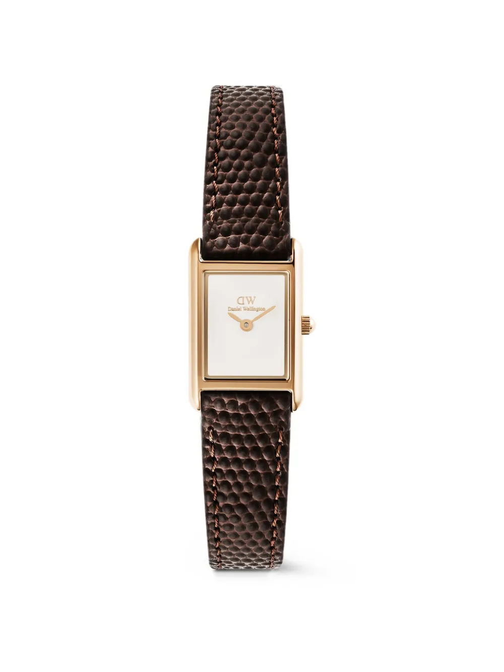 Daniel Wellington Bound Mini lizard-effect 25mm watch - Bianco