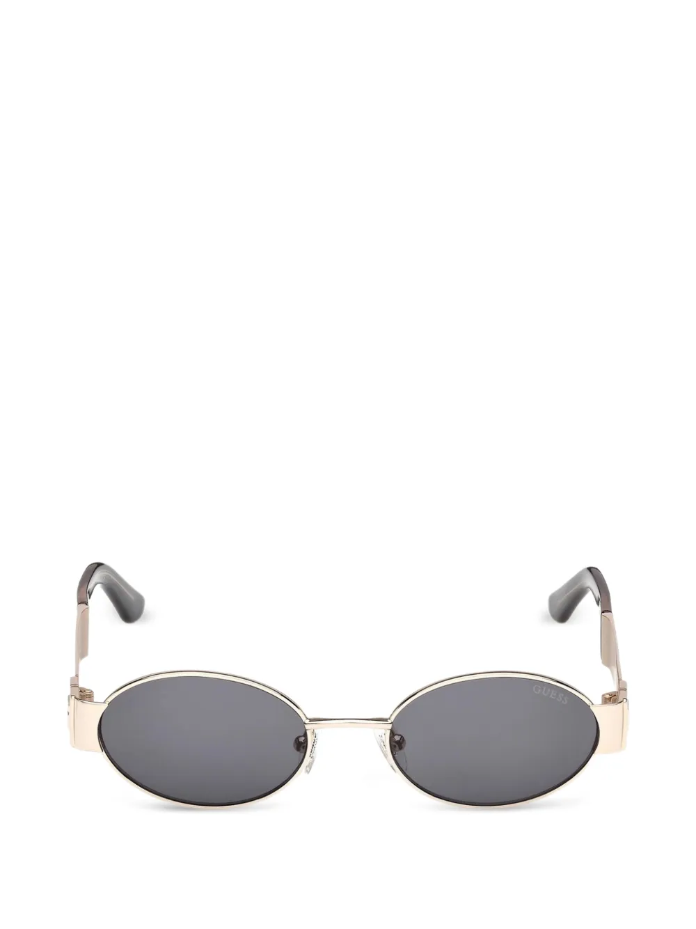 GUESS EYEWEAR oval-frame sunglasses - Gold