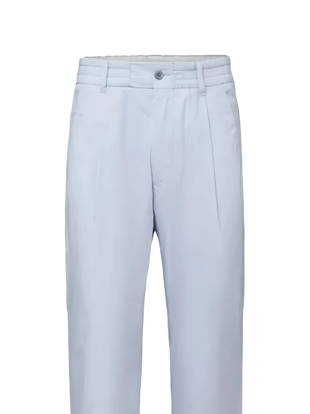 Drykorn Plooibroek met elastische tailleband Blauw