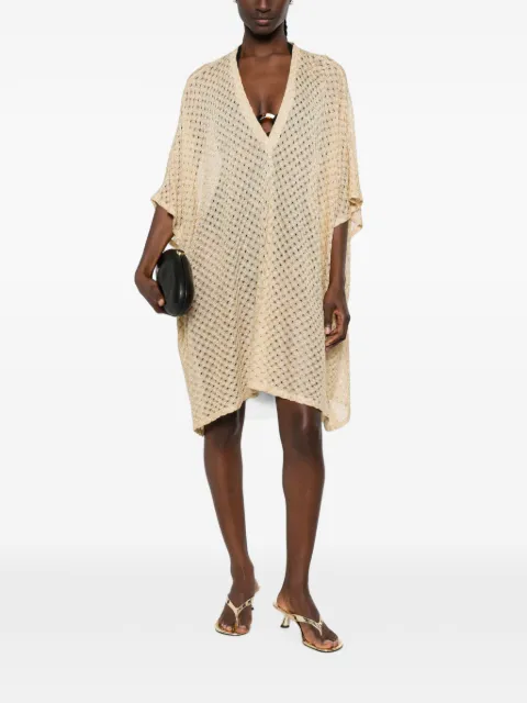 Missoni open-knit V-neck kaftan
