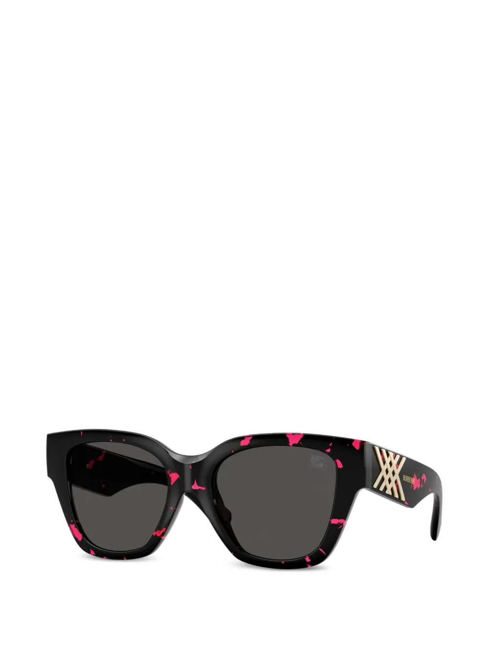 Burberry Eyewear splatter-print square-frame sunglasses - Nero