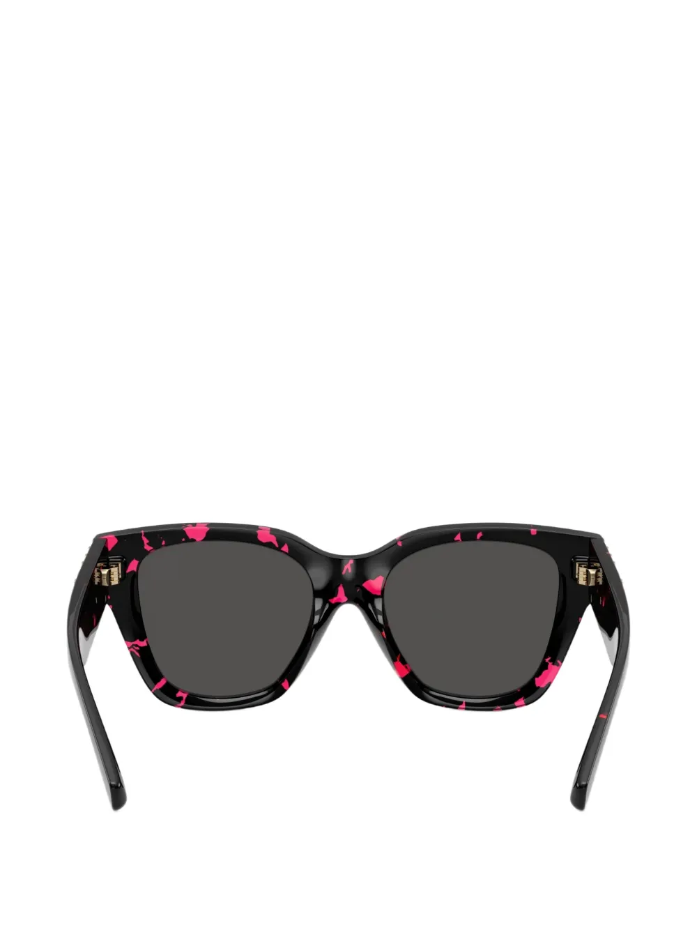 Burberry Eyewear Zonnebril met vierkant montuur en verfspatten Zwart