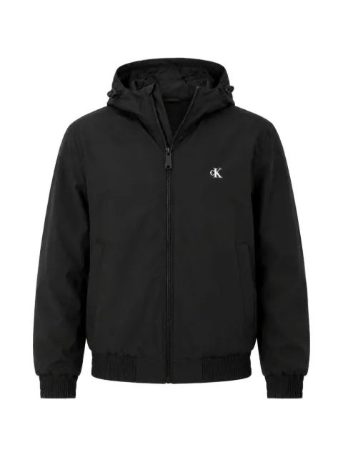 Calvin Klein logo-print hooded jacket