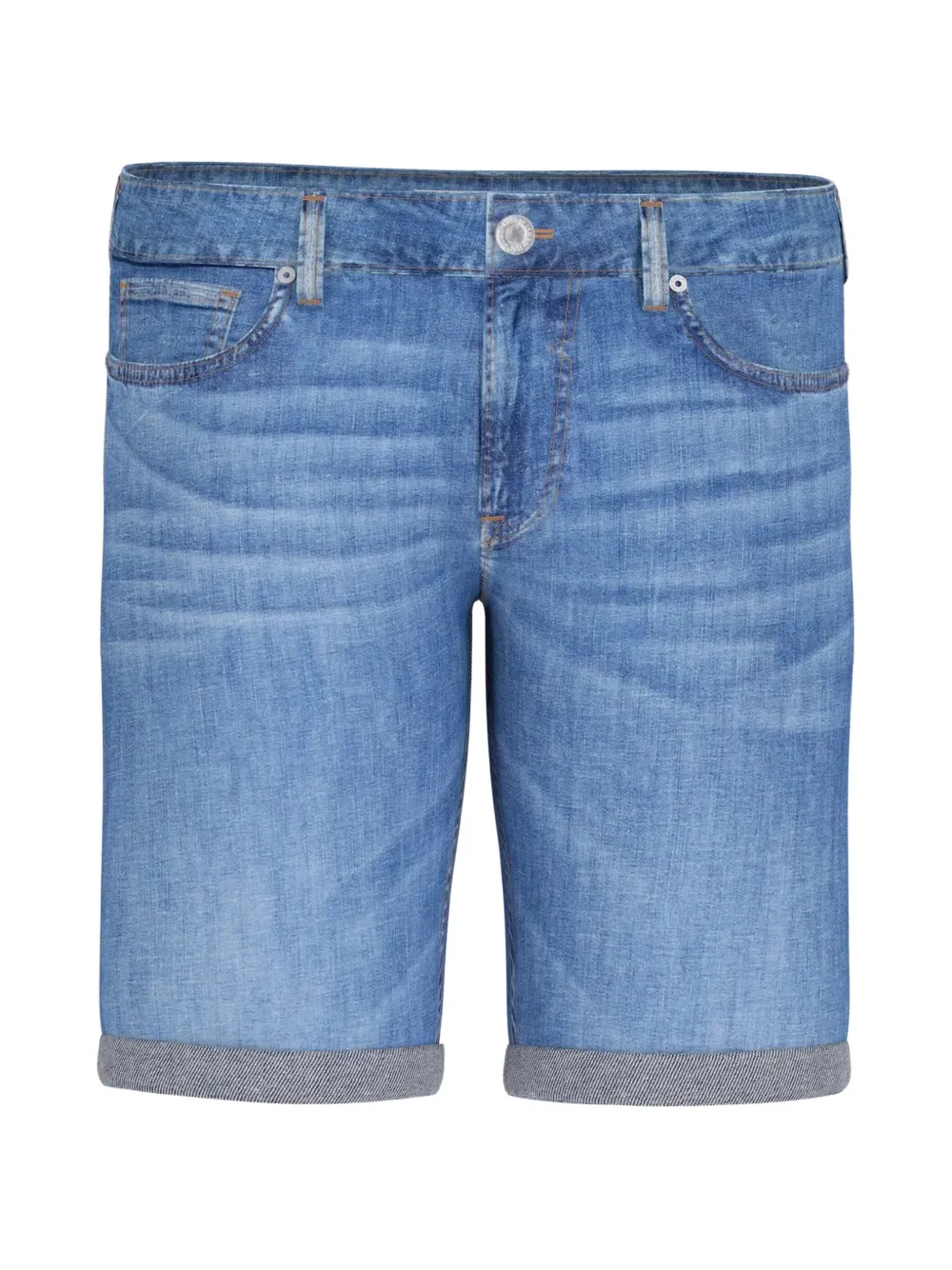 GUESS USA rolled-cuff shorts - Blu