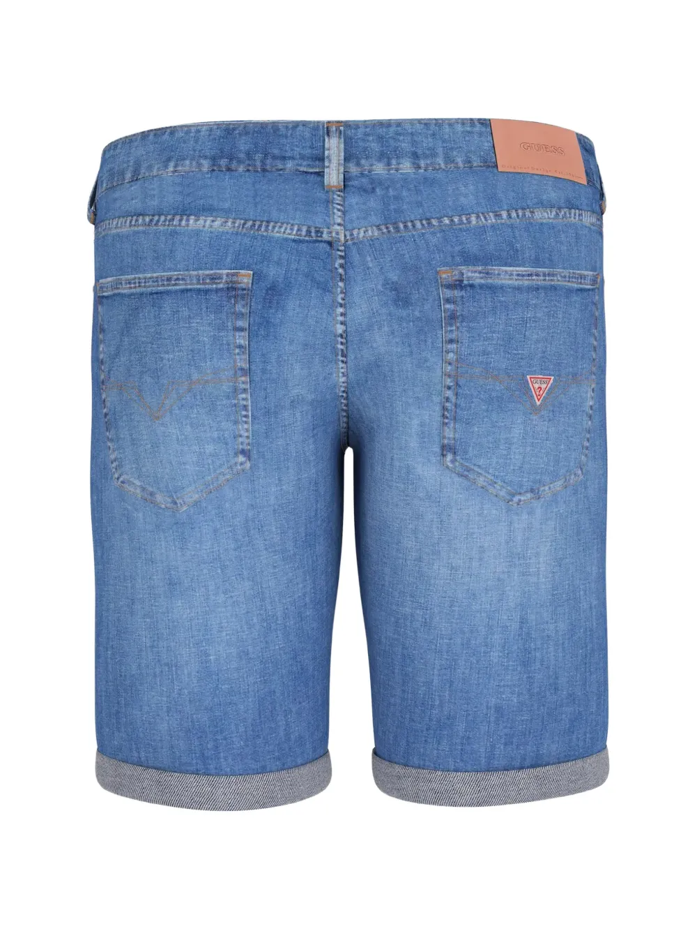 GUESS USA Shorts met opgerolde pijpen Blauw
