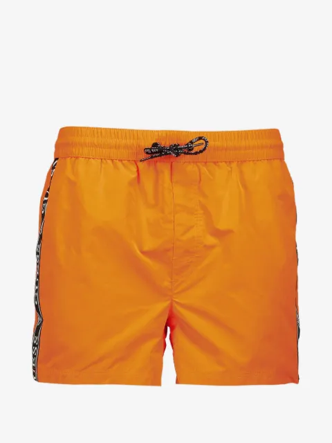 GUESS USA logo-tape drawstring swim shorts