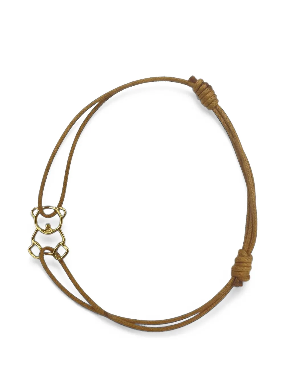 Aliita Osito Brillante bear-motif cord bracelet - Oro