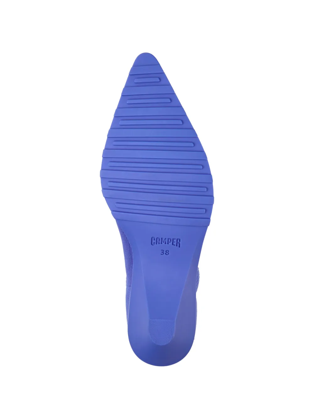 Camper Anna ribgebreide enkellaarzen Blauw