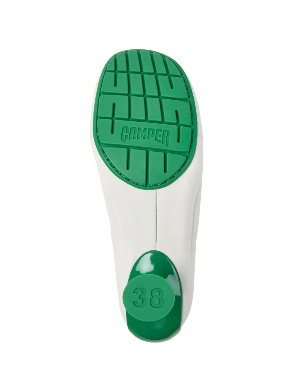 Camper Twins pumps met geborduurde bloemen Wit