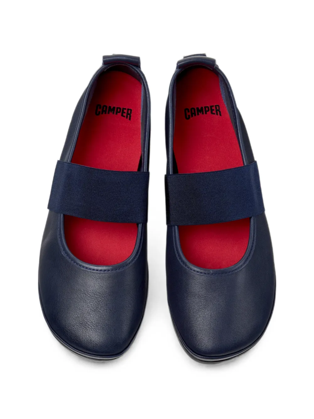 Camper Right Nina elasticated-strap ballet flats Blauw
