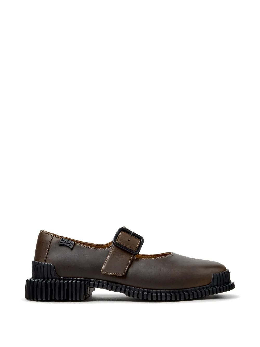 Camper Pix buckle-fastening leather ballet flats - Braun