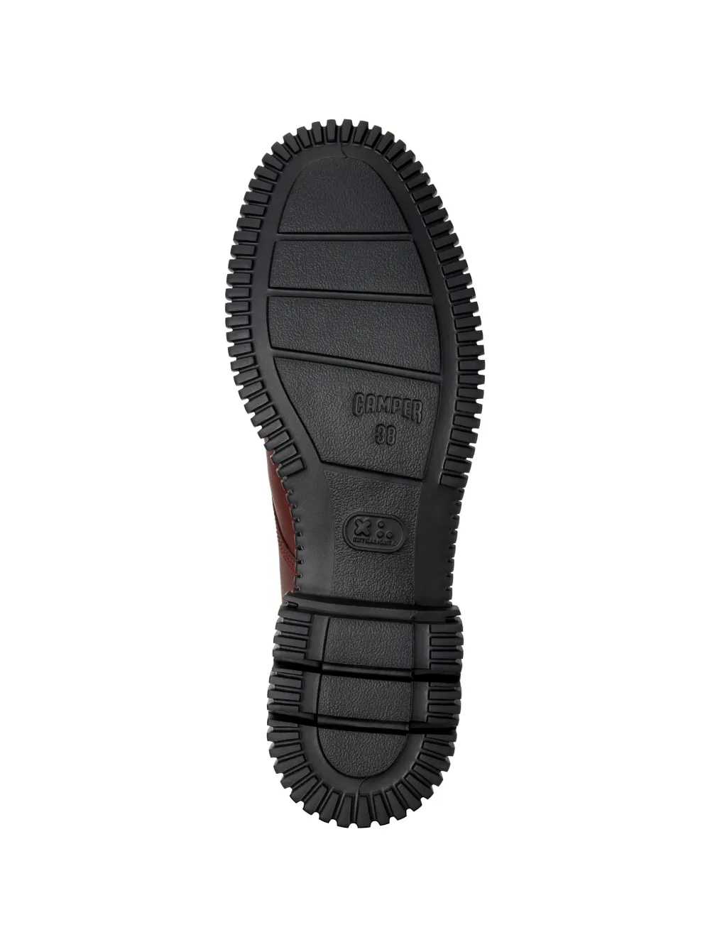 Camper Pix leather derby shoes Rood