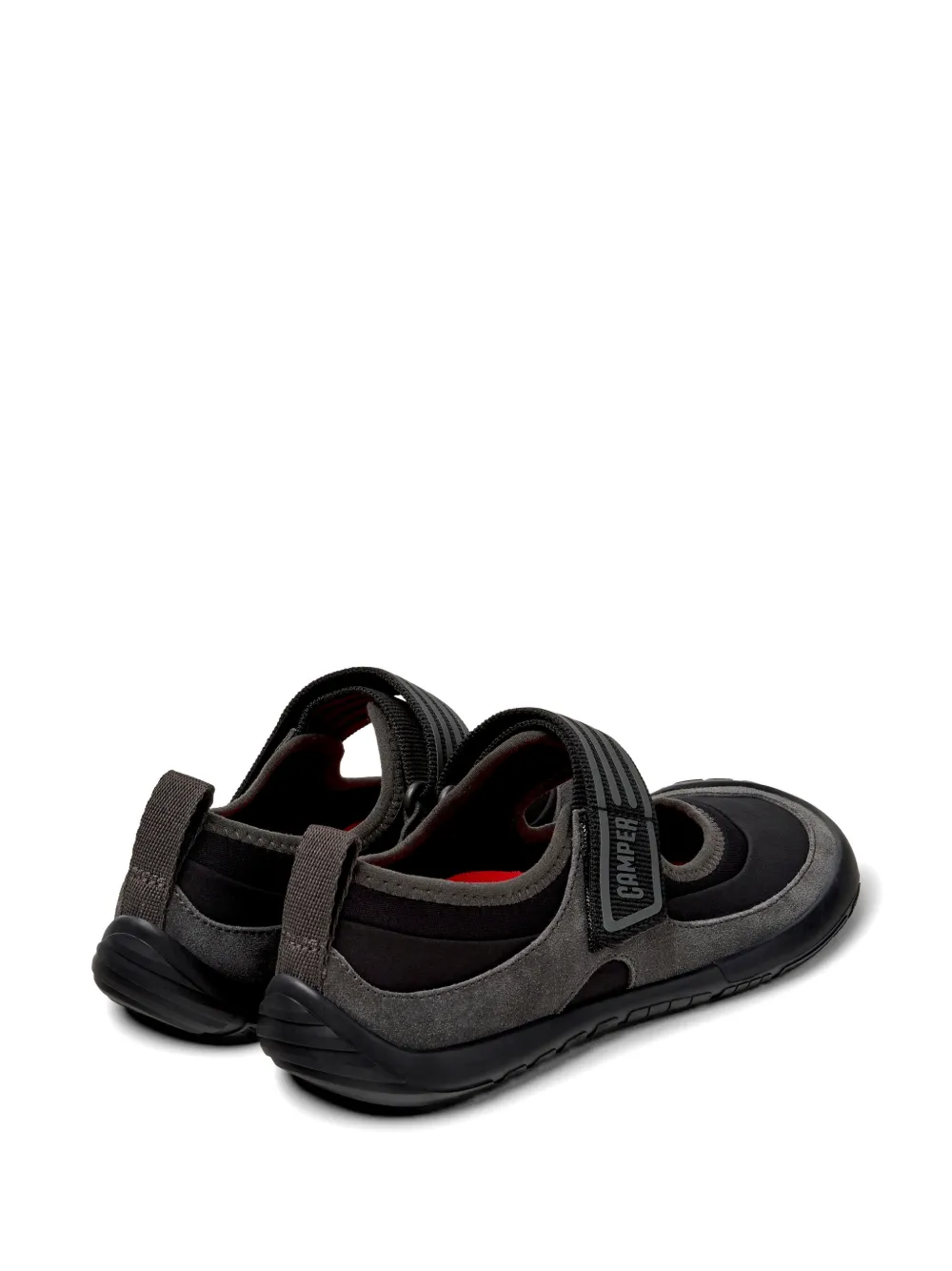Camper Peu Path touch-strap ballet flats Zwart
