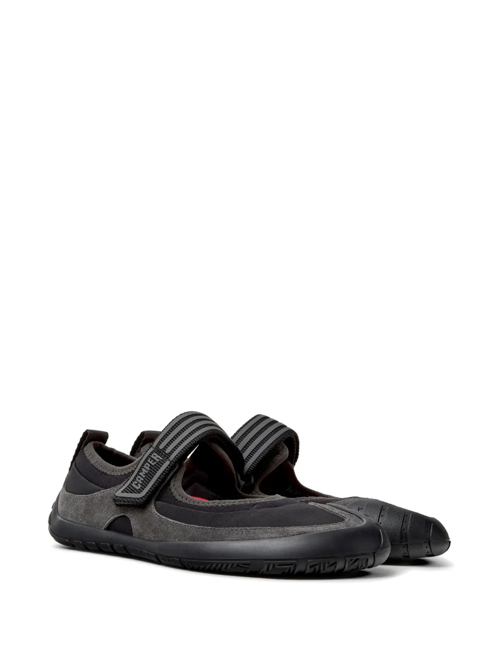 Camper Peu Path touch-strap ballet flats Zwart