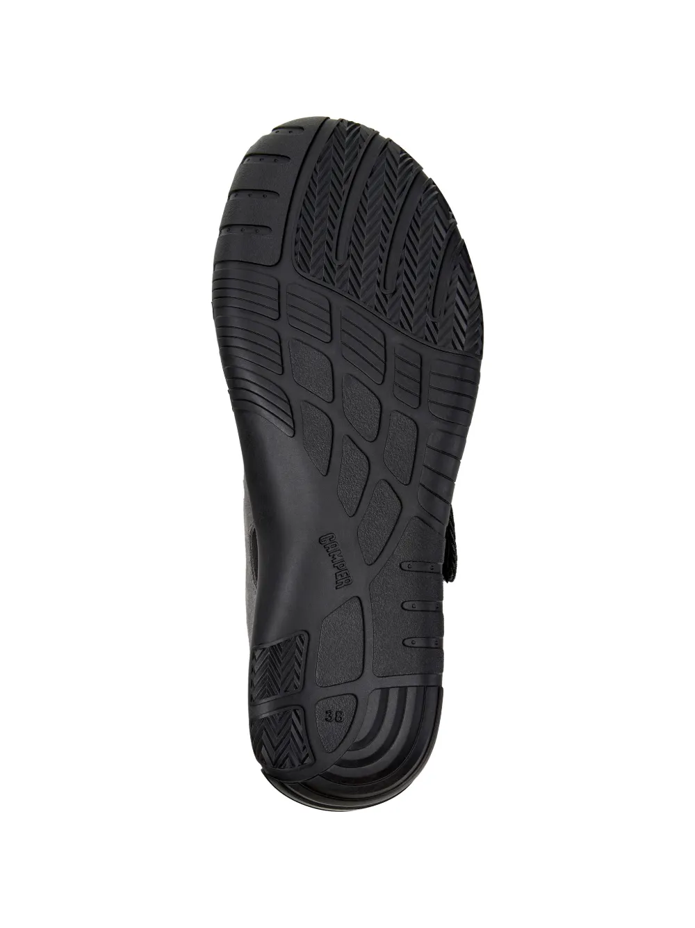 Camper Peu Path touch-strap ballet flats Zwart