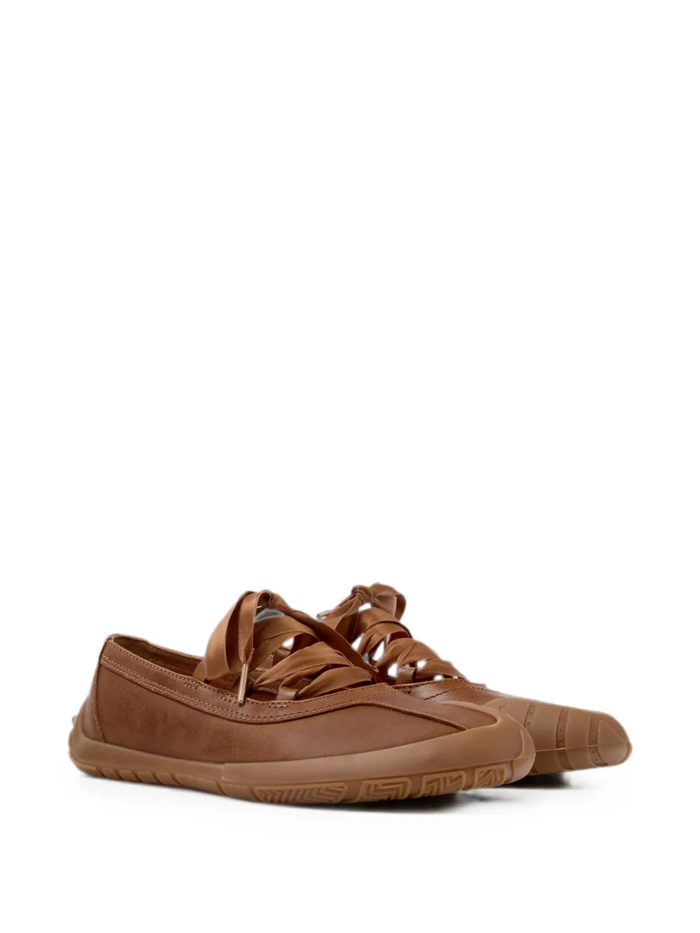 Camper Peu Path+ lace-up ballet flats Bruin
