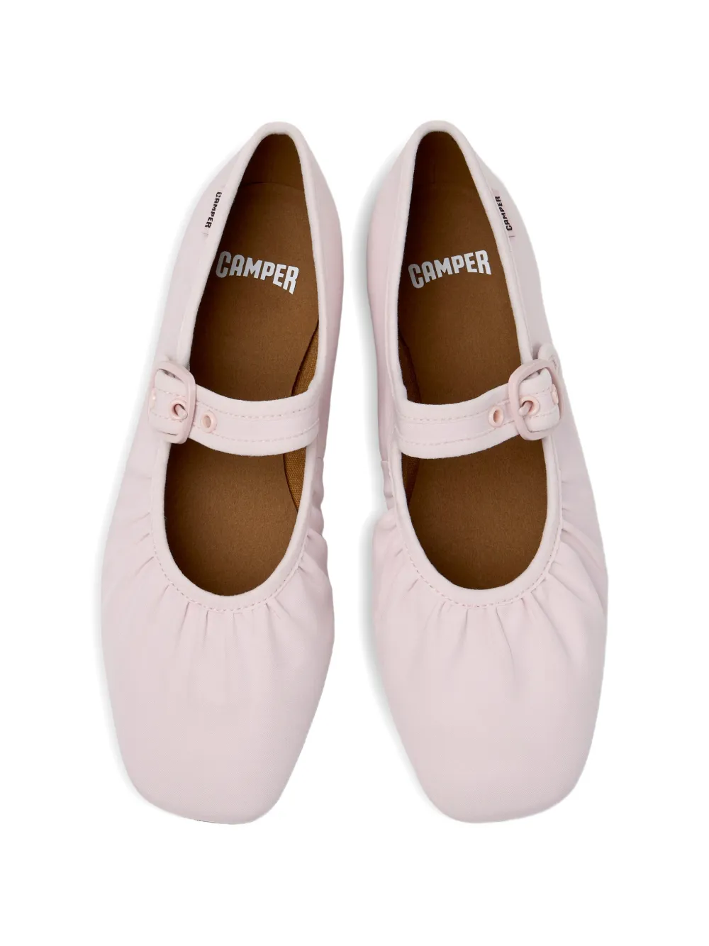 Camper Casi Myra buckle-fastening ballet flats Roze