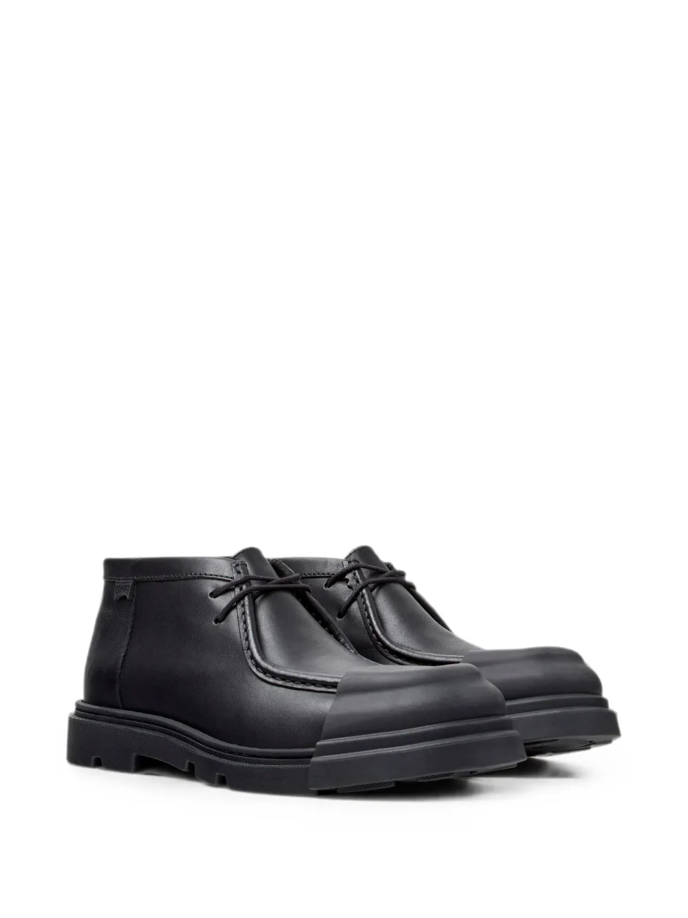 Camper Junction leather ankle boots Zwart